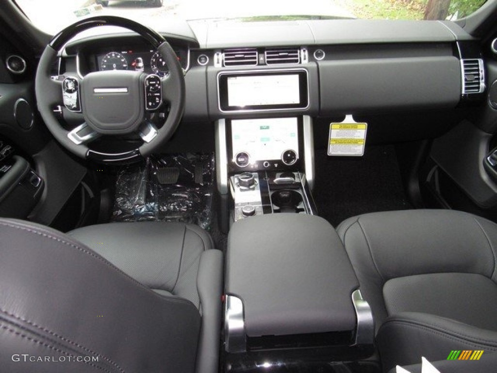 2019 Land Rover Range Rover Supercharged Ebony/Ebony Dashboard Photo #130387613