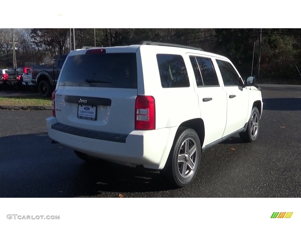 2009 Patriot Sport 4x4 - Stone White / Dark Slate Gray/Medium Slate Gray photo #7