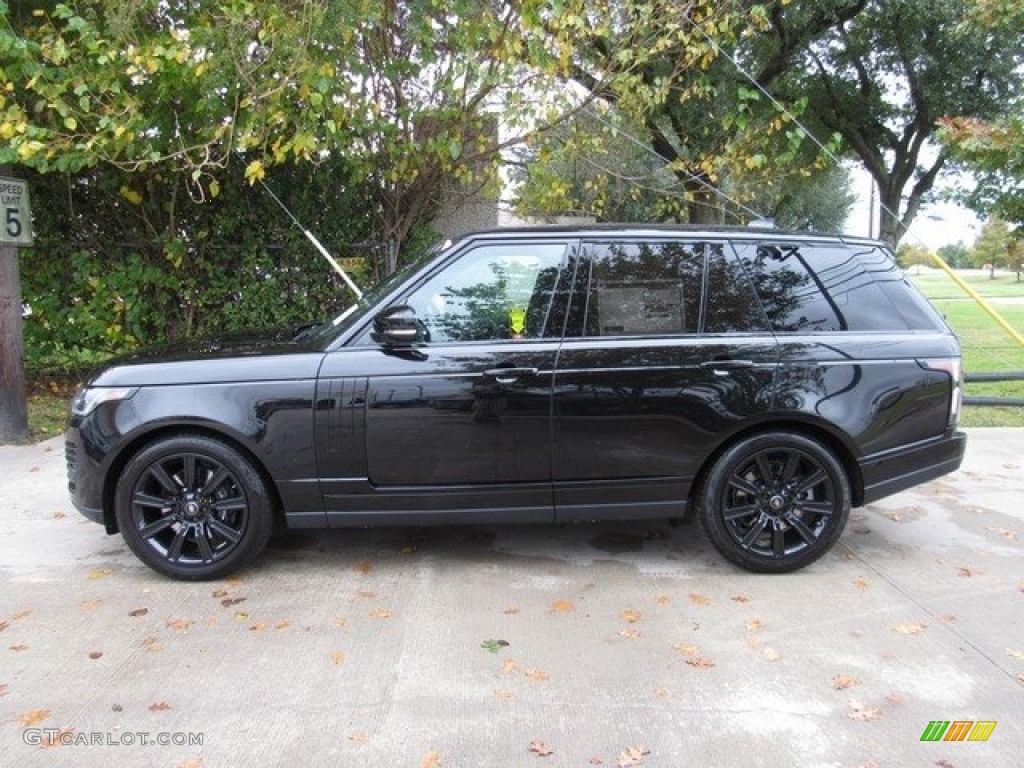 Santorini Black Metallic 2019 Land Rover Range Rover Supercharged Exterior Photo #130387745