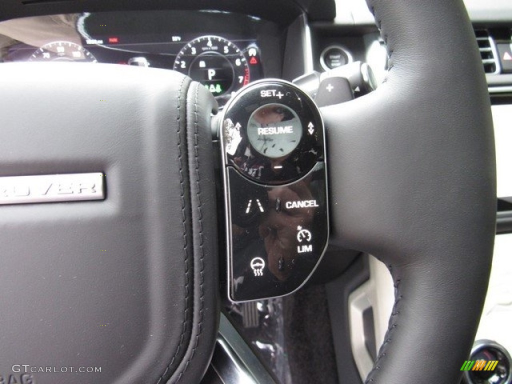 2019 Land Rover Range Rover Supercharged Ebony/Ebony Steering Wheel Photo #130388018