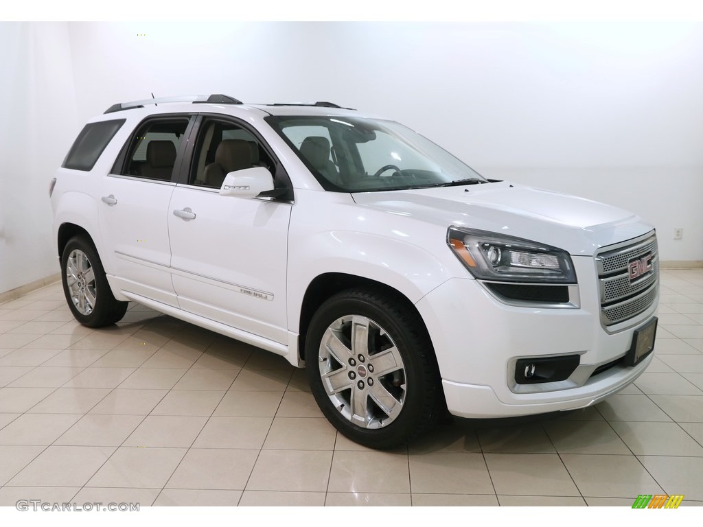 2016 Acadia Denali AWD - White Frost Tricoat / Cocoa Dune photo #1
