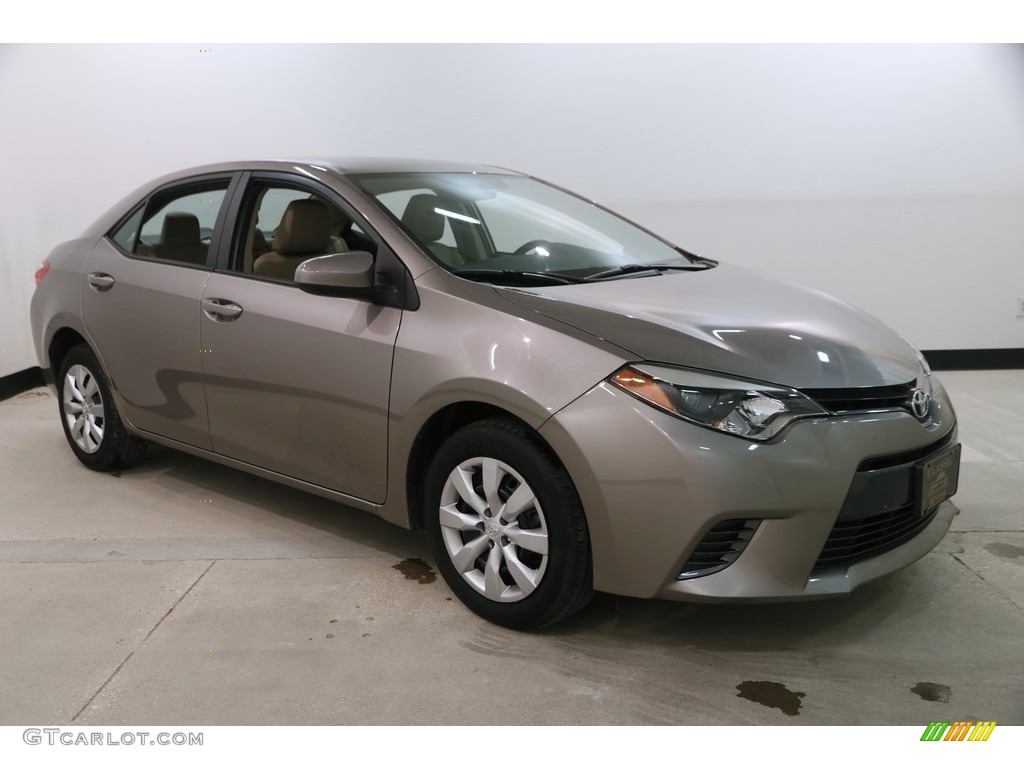 2016 Corolla LE - Brown Sugar Metallic / Ivory photo #1