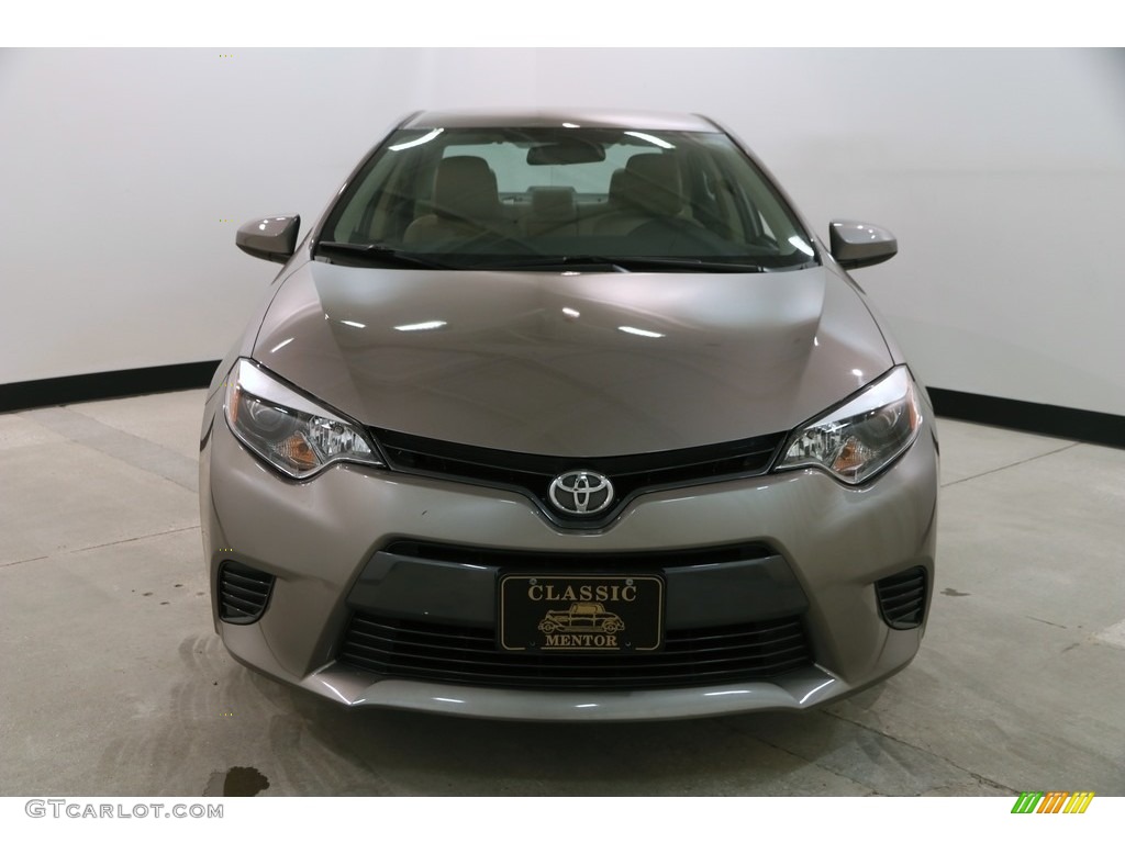 2016 Corolla LE - Brown Sugar Metallic / Ivory photo #2