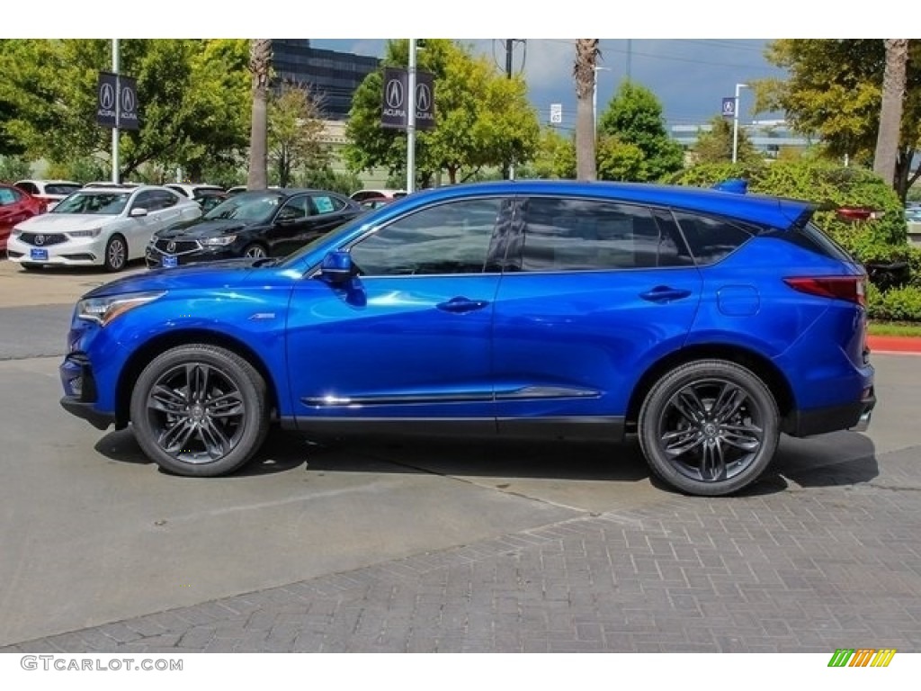 Apex Blue Pearl 2019 Acura RDX A-Spec Exterior Photo #130395335