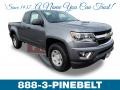 Satin Steel Metallic 2019 Chevrolet Colorado WT Extended Cab 4x4