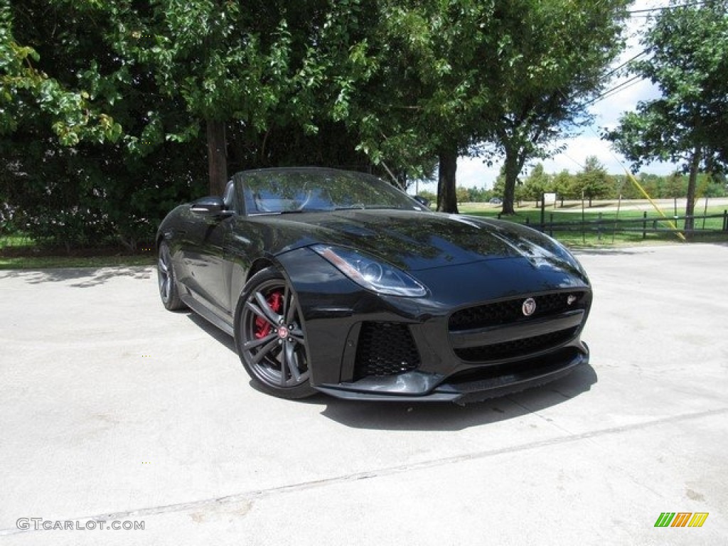 2017 F-TYPE SVR AWD Convertible - Ultimate Black / SVR Quilted Jet W/Cirrus Stitching photo #1