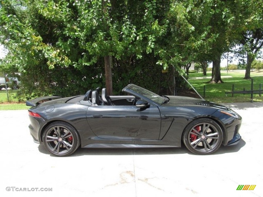 Ultimate Black 2017 Jaguar F-TYPE SVR AWD Convertible Exterior Photo #130396973