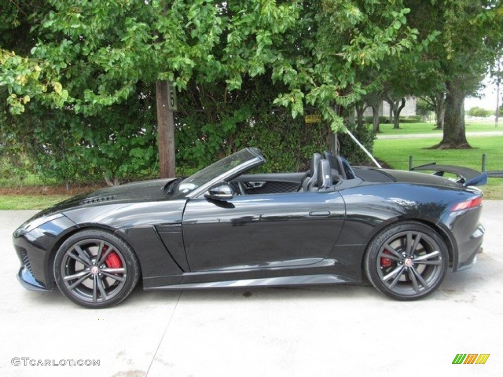 Ultimate Black 2017 Jaguar F-TYPE SVR AWD Convertible Exterior Photo #130397111