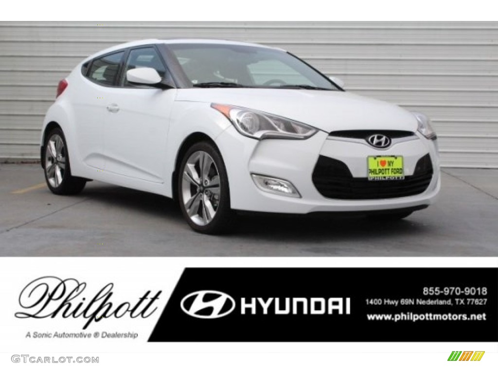 Century White Hyundai Veloster