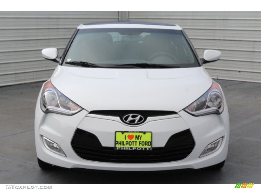 2017 Veloster Value Edition - Century White / Black photo #2