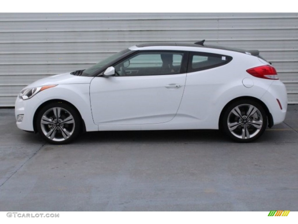2017 Veloster Value Edition - Century White / Black photo #7
