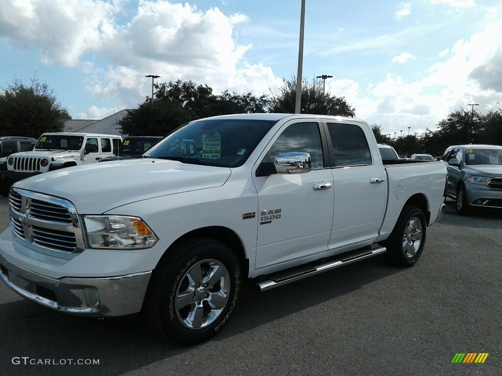 2019 1500 Classic Big Horn Crew Cab - Bright White / Black/Diesel Gray photo #1