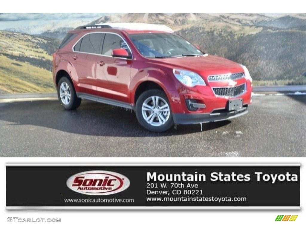 2014 Equinox LT AWD - Crystal Red Tintcoat / Light Titanium/Jet Black photo #1