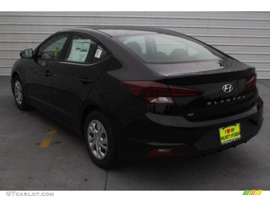 2019 Elantra SE - Phantom Black / Black photo #7