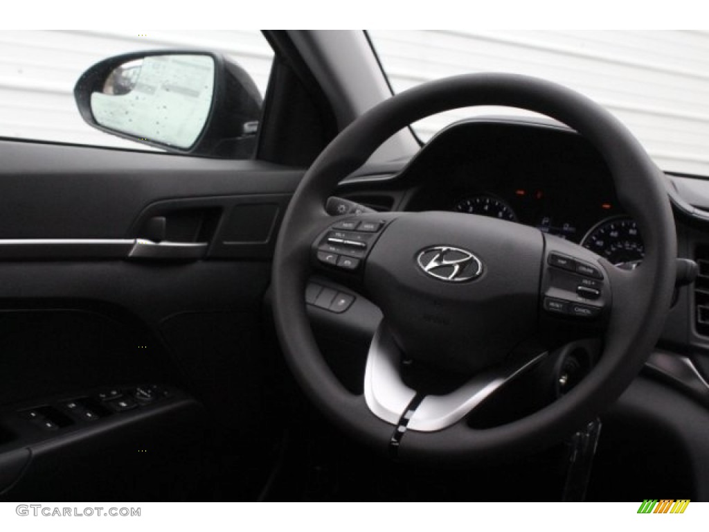 2019 Elantra SE - Phantom Black / Black photo #24