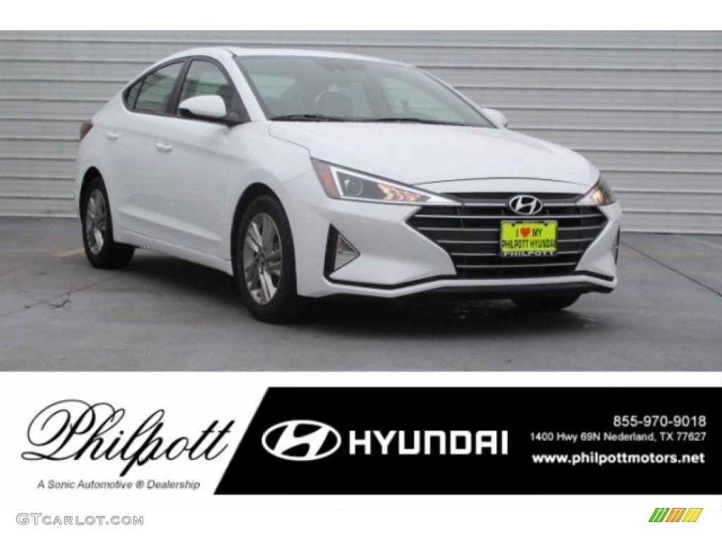 Quartz White Pearl Hyundai Elantra