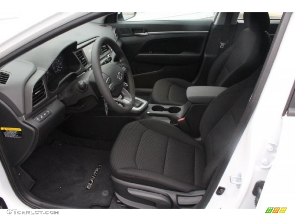 2019 Elantra SEL - Quartz White Pearl / Black photo #14