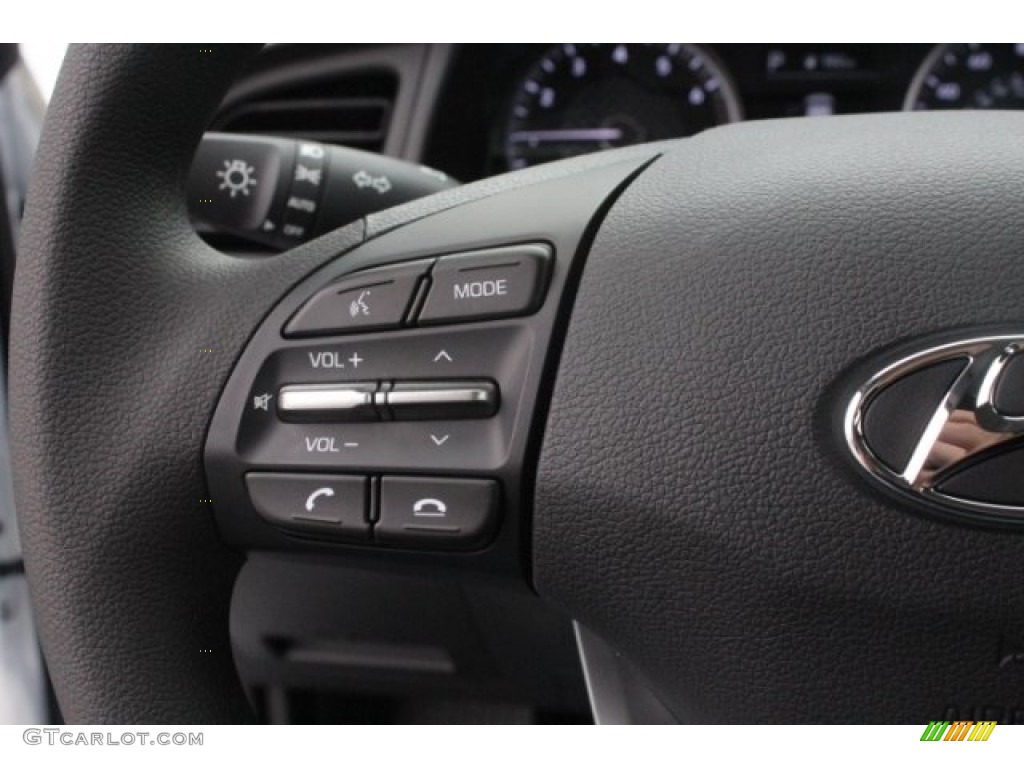 2019 Elantra SEL - Quartz White Pearl / Black photo #18