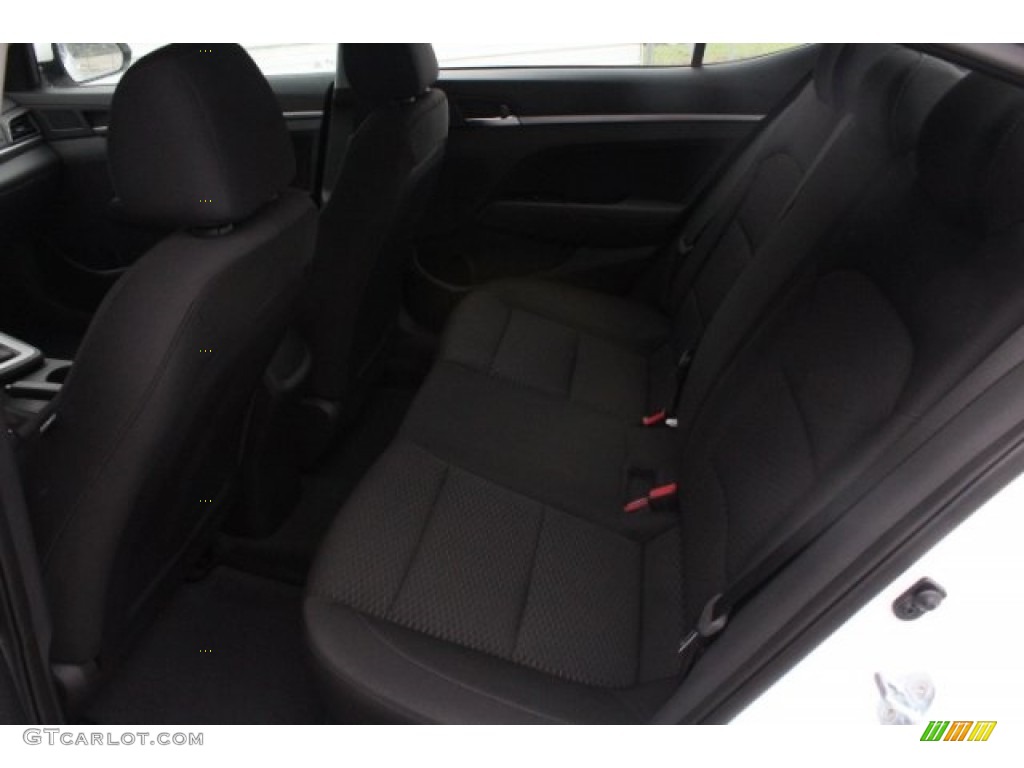 2019 Elantra SEL - Quartz White Pearl / Black photo #23