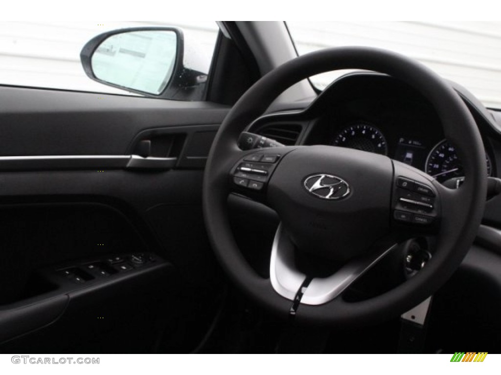 2019 Elantra SEL - Quartz White Pearl / Black photo #25