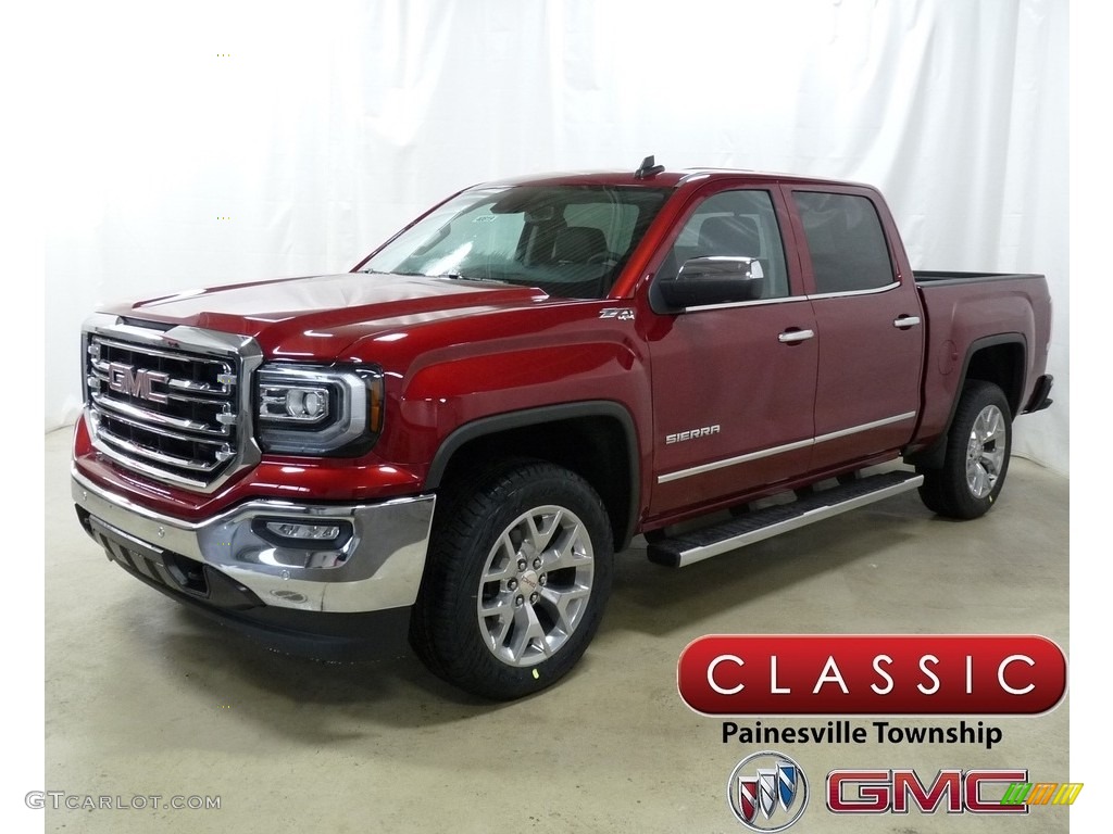 2018 Sierra 1500 SLT Crew Cab 4WD - Red Quartz Tintcoat / Jet Black photo #1