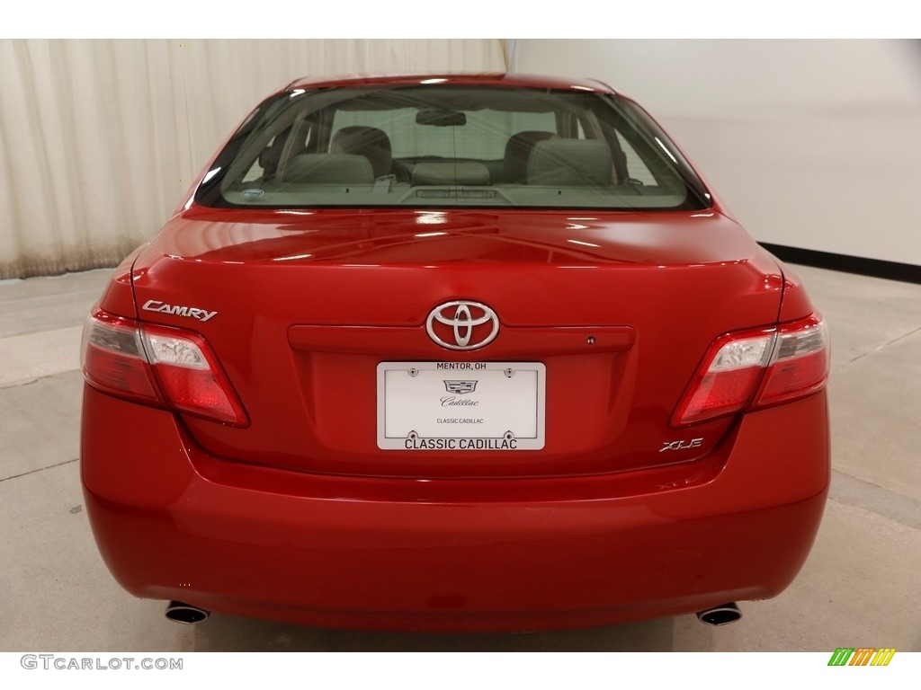 2007 Camry XLE V6 - Barcelona Red Metallic / Bisque photo #14