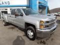 2019 Silver Ice Metallic Chevrolet Silverado 3500HD Work Truck Crew Cab 4x4  photo #1