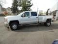 2019 Silver Ice Metallic Chevrolet Silverado 3500HD Work Truck Crew Cab 4x4  photo #4