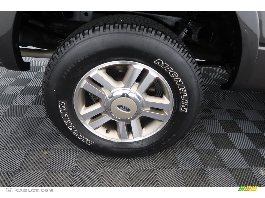 2005 F150 Lariat SuperCrew 4x4 - Dark Shadow Grey Metallic / Black photo #28
