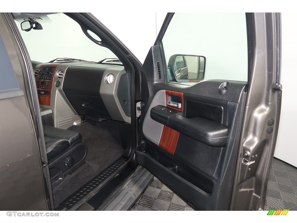2005 F150 Lariat SuperCrew 4x4 - Dark Shadow Grey Metallic / Black photo #39