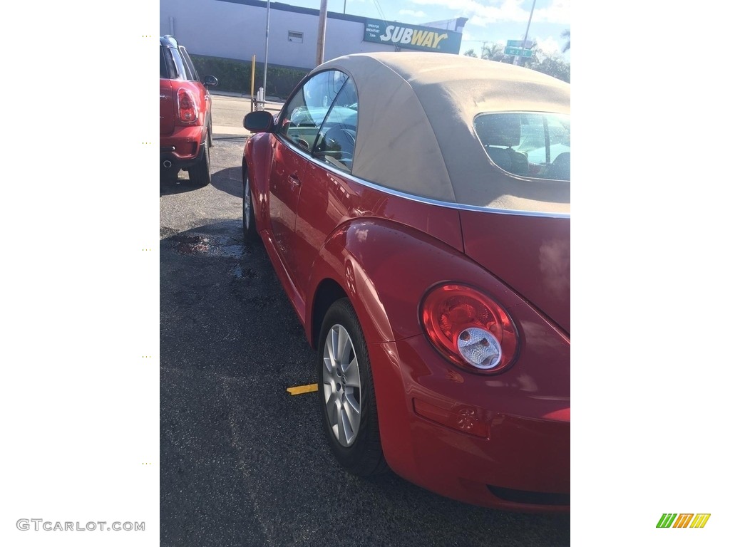 2009 New Beetle 2.5 Convertible - Salsa Red / Cream photo #3