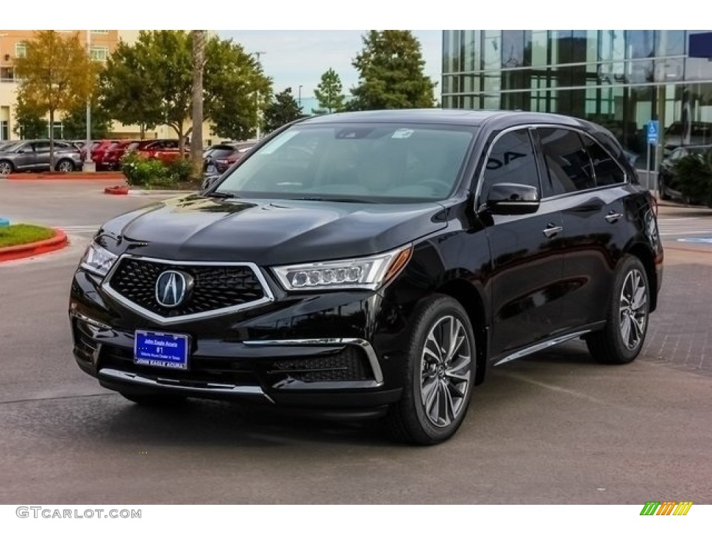 Majestic Black Pearl 2019 Acura MDX Technology SH-AWD Exterior Photo #130415534