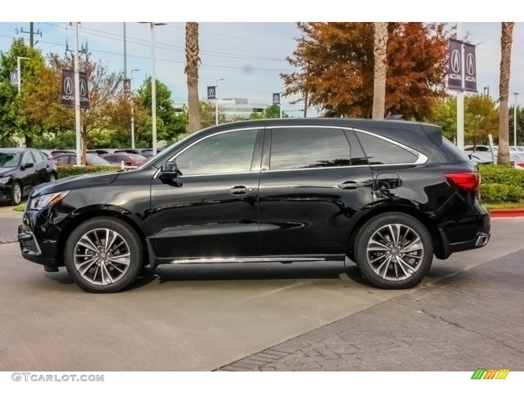 Majestic Black Pearl 2019 Acura MDX Technology SH-AWD Exterior Photo #130415537