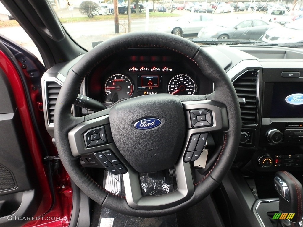 2019 F150 XLT Sport SuperCrew 4x4 - Ruby Red / Sport Black/Red photo #16