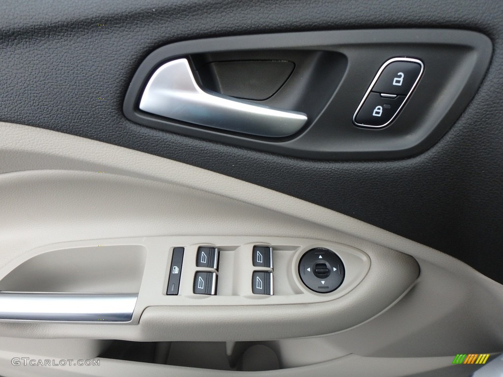 2019 Ford Escape SEL 4WD Medium Light Stone Door Panel Photo #130416917