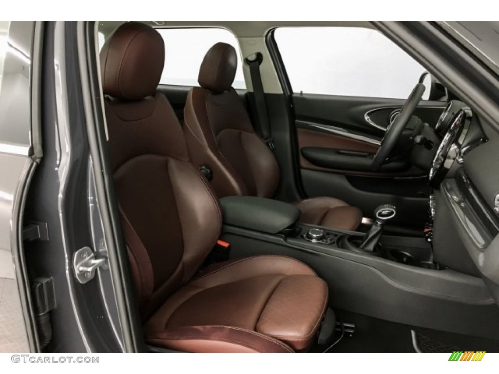 2018 Clubman Cooper S - Thunder Grey Metallic / Cross Punch/Pure Burgundy photo #6