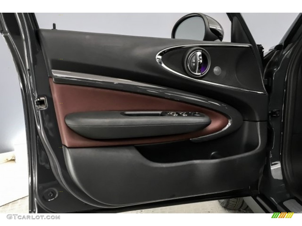 2018 Clubman Cooper S - Thunder Grey Metallic / Cross Punch/Pure Burgundy photo #24