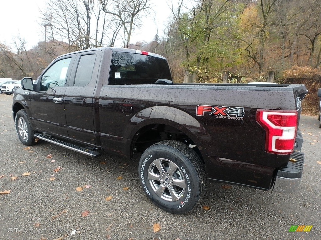 2018 F150 XLT SuperCab 4x4 - Magma Red / Earth Gray photo #4