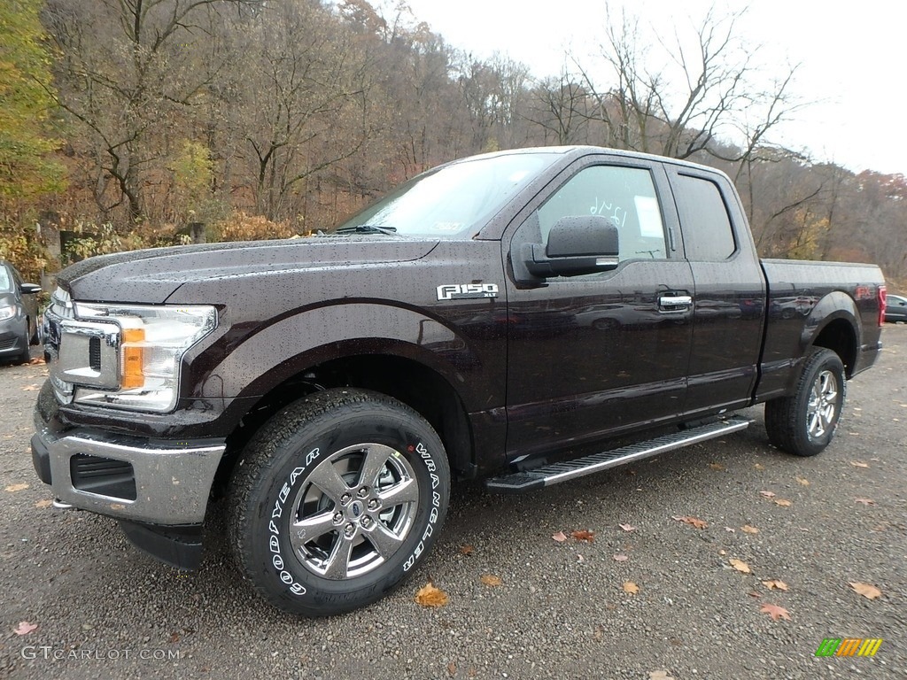 2018 F150 XLT SuperCab 4x4 - Magma Red / Earth Gray photo #6