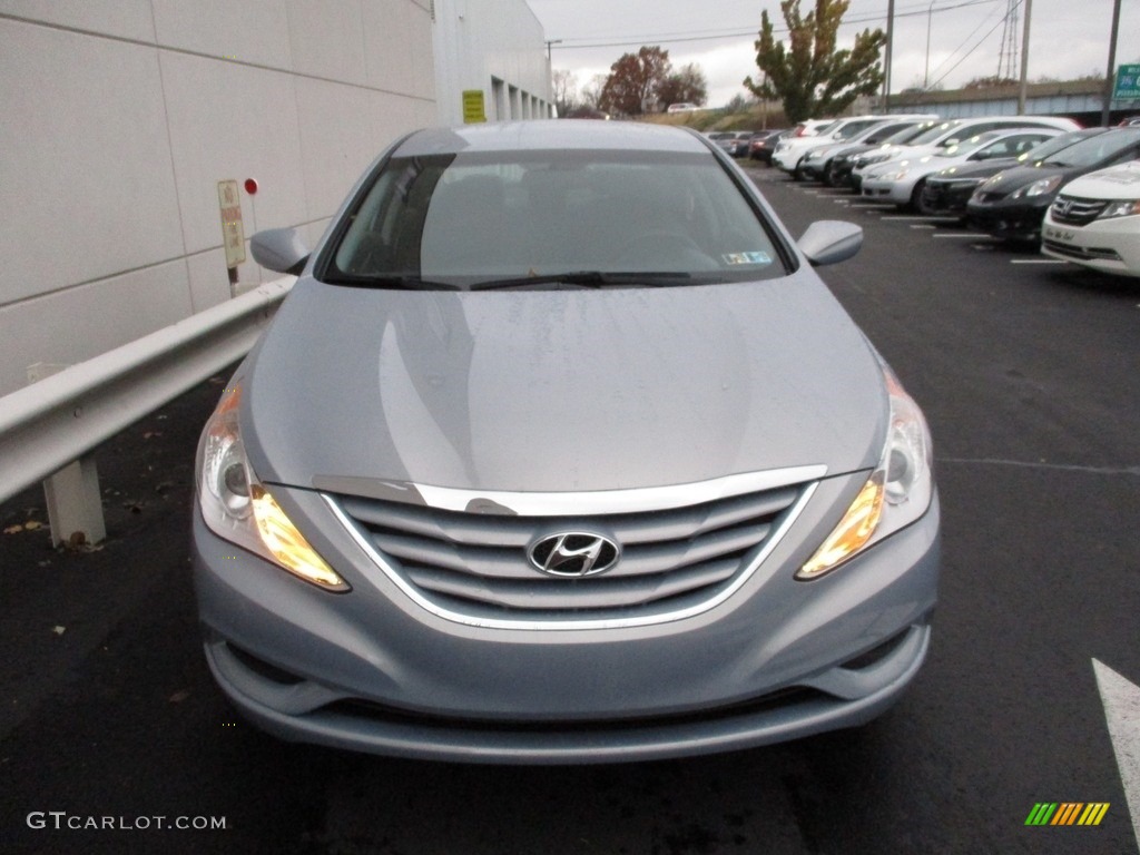 2011 Sonata GLS - Iridescent Silver Blue Metallic / Gray photo #8