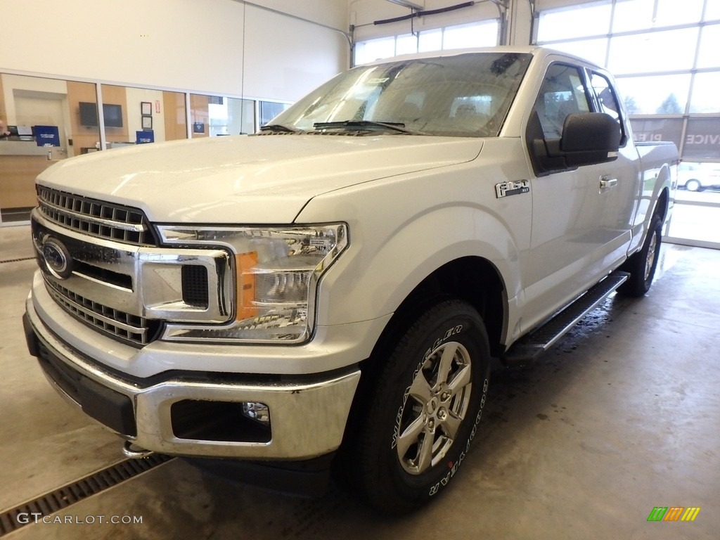 2018 F150 XLT SuperCab 4x4 - Ingot Silver / Earth Gray photo #4