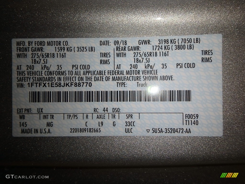 2018 F150 XLT SuperCab 4x4 - Ingot Silver / Earth Gray photo #10