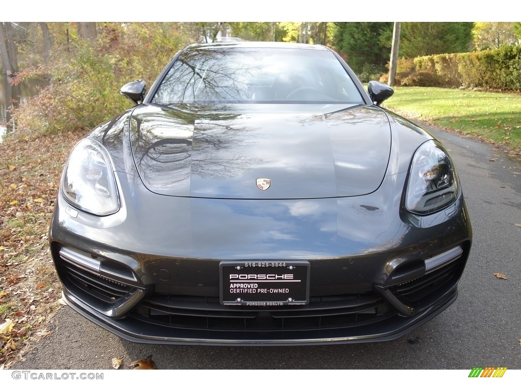 2018 Panamera Turbo - Volcano Grey Metallic / Black photo #2