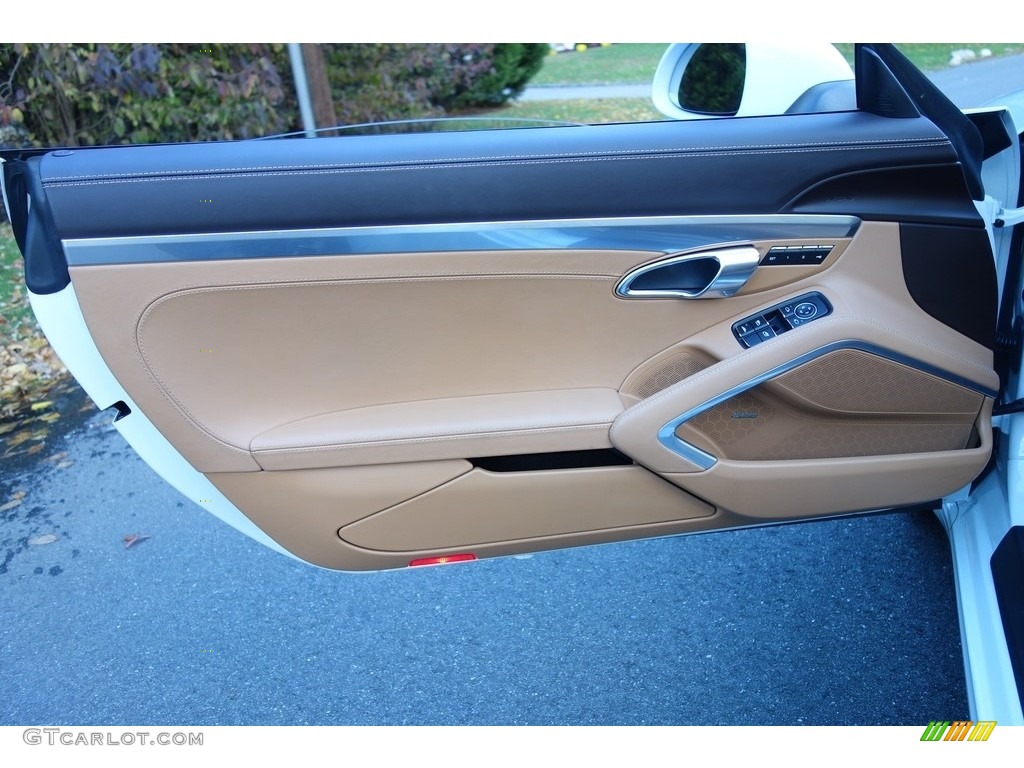 2017 Porsche 911 Carrera Cabriolet Natural Espresso/Cognac Door Panel Photo #130421090