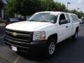 2007 Summit White Chevrolet Silverado 1500 Work Truck Extended Cab 4x4  photo #1