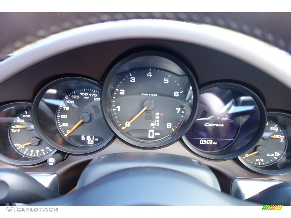 2017 Porsche 911 Carrera Cabriolet Gauges Photo #130421312