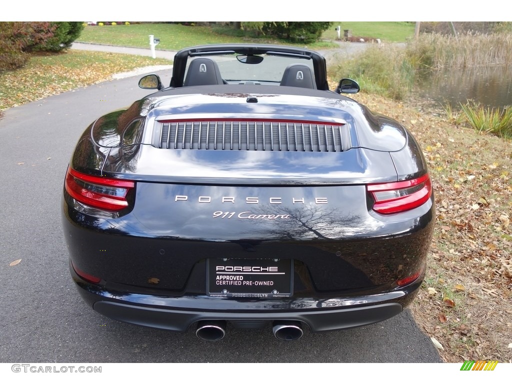 2017 911 Carrera Cabriolet - Jet Black Metallic / Black photo #5