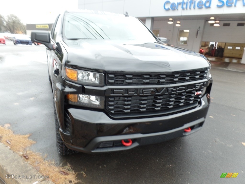 2019 Silverado 1500 Custom Z71 Trail Boss Double Cab 4WD - Black / Jet Black photo #2