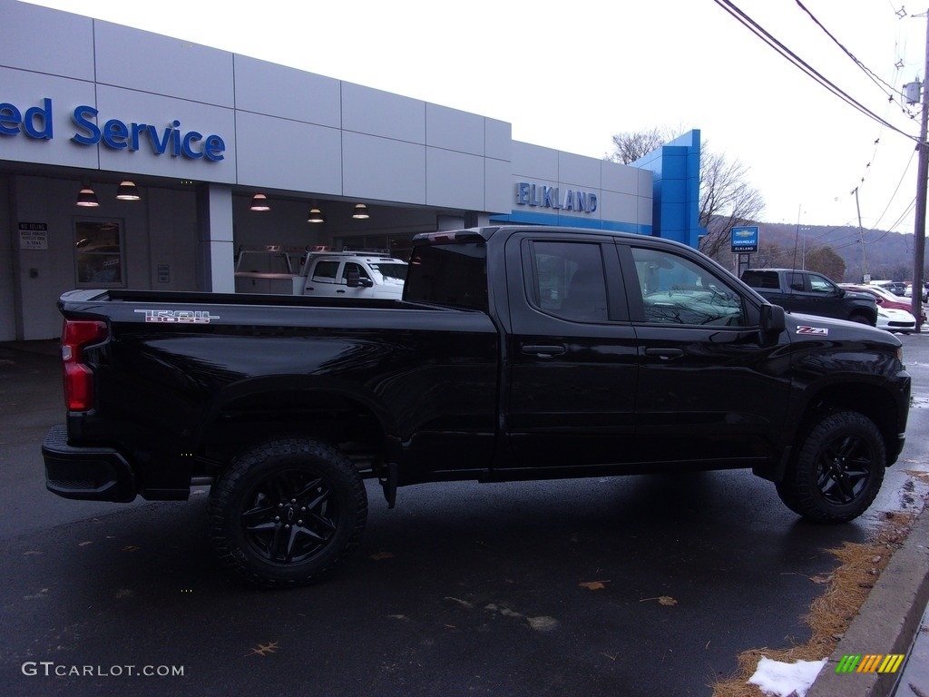 2019 Silverado 1500 Custom Z71 Trail Boss Double Cab 4WD - Black / Jet Black photo #12