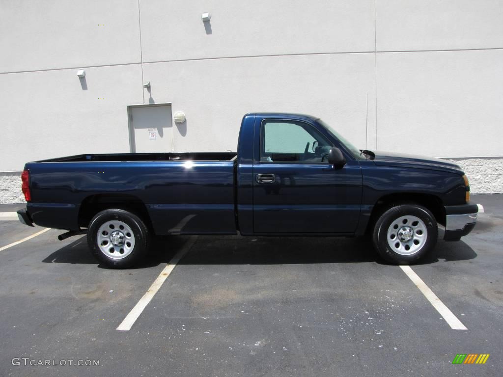 2007 Silverado 1500 Classic LS Regular Cab - Dark Blue Metallic / Dark Charcoal photo #5